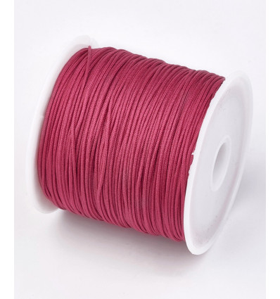 Fil de jade/nylon tressé - fuschia