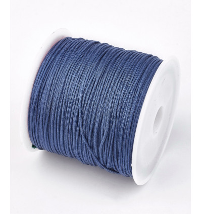 Fil de jade/nylon tressé - bleu jeans
