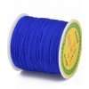 0,5mm - Fil de jade/nylon tressé - bleu électrique