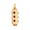 Pendentif Mantra vertical "BONHEUR/COURAGE"