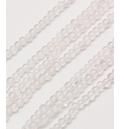 2mm - Chapelet pierre - cristal de quartz