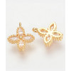 Pendentif fleur 4 pétales en zircon