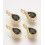 Pendentif goutte zircon noir
