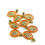 pendentif vierge émaillée orange