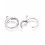 Dormeuses ronde en acier (1paire)