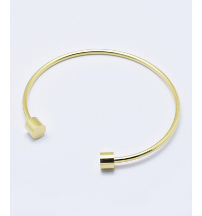 Jonc extra fin aimanté doré à l'or fin 18k