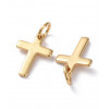Pendentif croix ancienne + zircon blanc