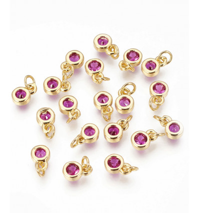 Pendentif petite piece lisse 4mm