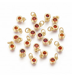 Pendentif petite piece lisse 4mm