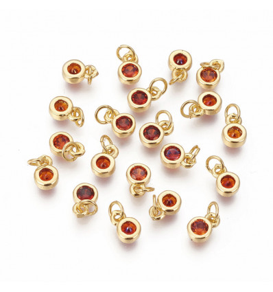 Pendentif petite piece lisse 4mm