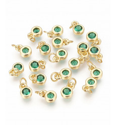 Pendentif petite piece lisse 4mm
