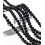 6mm - agate noire mat - Chapelet pierre