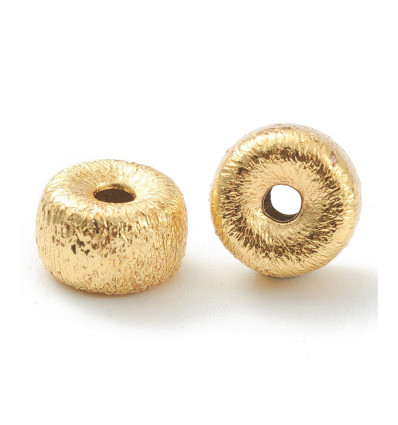 12x6mm - Petite perle boulier dorée