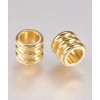 12x6mm - Petite perle boulier dorée