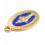 pendentif vierge émaillée bleu