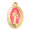 pendentif vierge émaillée bleu
