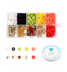 Kit de perles en acrylique (+/- 400 pcs)