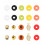 Kit de perles en acrylique (+/- 400 pcs)