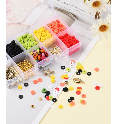 Kit de perles en acrylique (+/- 400 pcs)