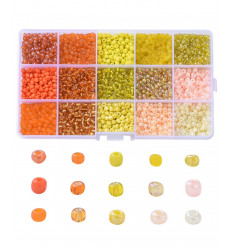 Kit de perles en acrylique (+/- 400 pcs)