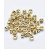 4mm - intercalaires double heishi dorées à l'or fin 18k (10pcs)