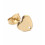 Support rond ondulé brossé pour boucles d'oreilles (2pcs)