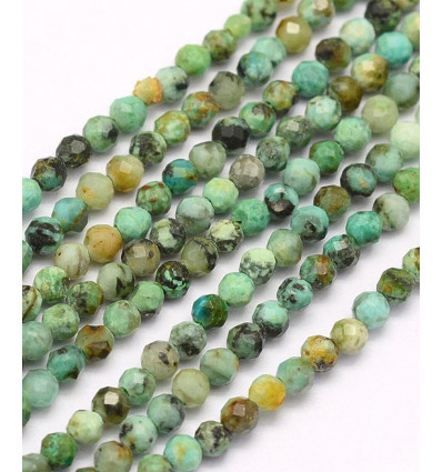 3mm - Chapelet pierre - turquoise