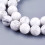 8mm - Chapelet pierre - Howlite blanche