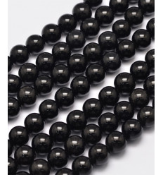 8mm - Chapelet pierre - obsidienne