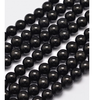 8mm - Chapelet pierre - obsidienne