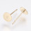 clou d'oreille avec plateau en acier