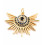 Pendentif oeil articulé + zircon vert