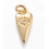 Pendentif oeil articulé + zircon vert