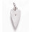 Pendentif coeur allongé