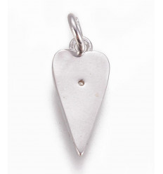 Pendentif oeil articulé + zircon vert