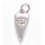 Pendentif oeil articulé + zircon vert