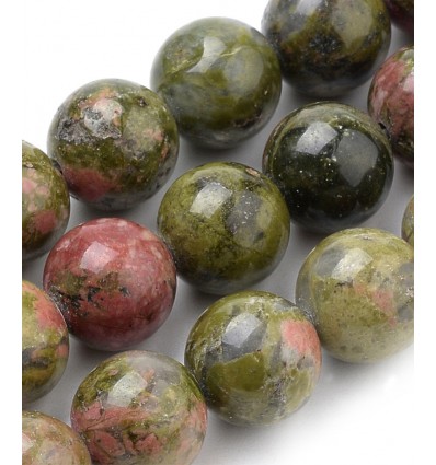 Chap. pierre - unakite - 6mm