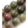 6mm - Chapelet pierre - unakite