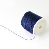 0,5mm - Fil de jade/nylon tressé - bleu électrique