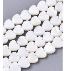 Pendentif nacre gros coeur