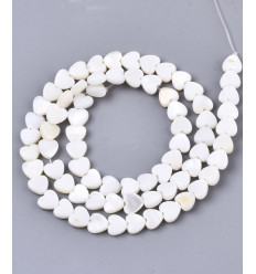 Pendentif nacre gros coeur
