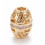 Perle grain de riz plaquée or