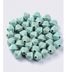 Lot de perles en acrylique "petites étoiles multicolores 10mm"