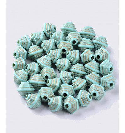 Lot de perles en acrylique "petites étoiles multicolores 10mm"