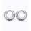 Créole inoxydable épaisse 30mm (2pcs)