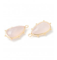 pendentif goutte sertie