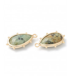 pendentif goutte sertie