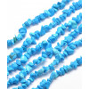 Chapelet pierre chips - turquoise synthétique