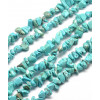 Chapelet pierre chips - turquoise synthétique