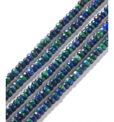 4mm - Chapelet Heishi en pierre jaspe impérial synthétiques